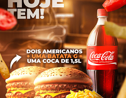Hamburgueria — Flyer de cardápio